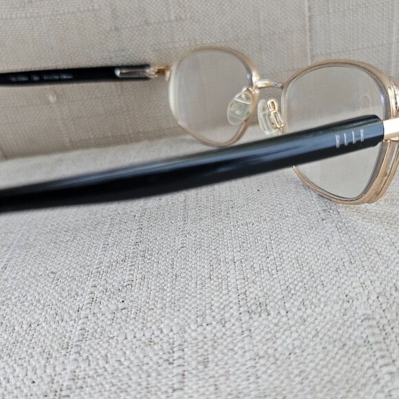 Elle Eyeglasses Frame EL13344 GD Women's Black Metal Oval Full Rim 51[]16 135 - Picture 12 of 16